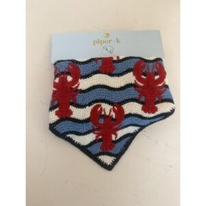 Piper K Crochet Lobster Head Scarf Bandana Summer Concert Nautical Sea Beach